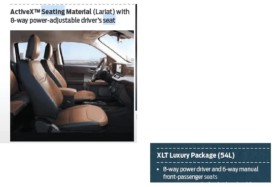 Ford Maverick Interior Change Maverick_Seats