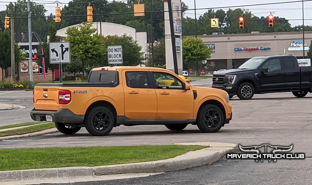 Ford Maverick CYBER ORANGE Maverick Photos Thread Cyber Orange 2022 Maverick Lariat FX4 b