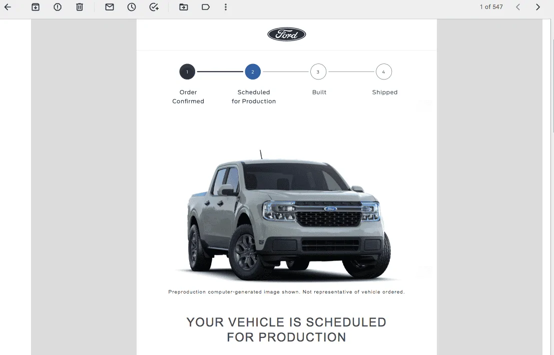 Ford Maverick Post Your Scheduled For Production & VIN Assigned 2022 Maverick Order! 🤩 Screen Shot 2021-07-29 at 10.39.17 AM