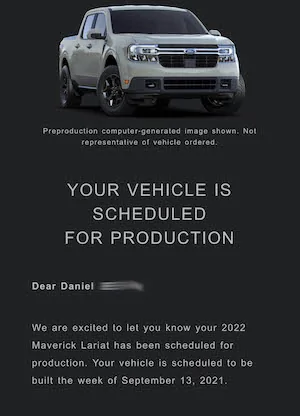 Ford Maverick 2022 Ford Maverick Will Make Public Debut At Barrett-Jackson Las Vegas 2022 Maverick scheduled for production VIN assigned