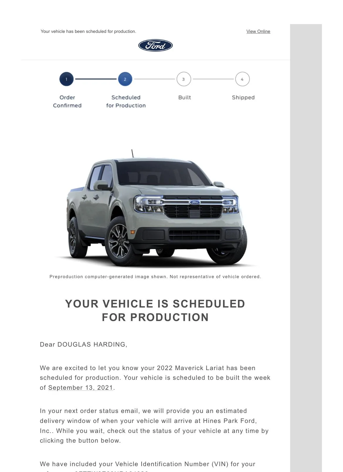 Ford Maverick Post Your Scheduled For Production & VIN Assigned 2022 Maverick Order! 🤩 DF7B09C8-9701-451A-A229-BE17A2C1BDC8