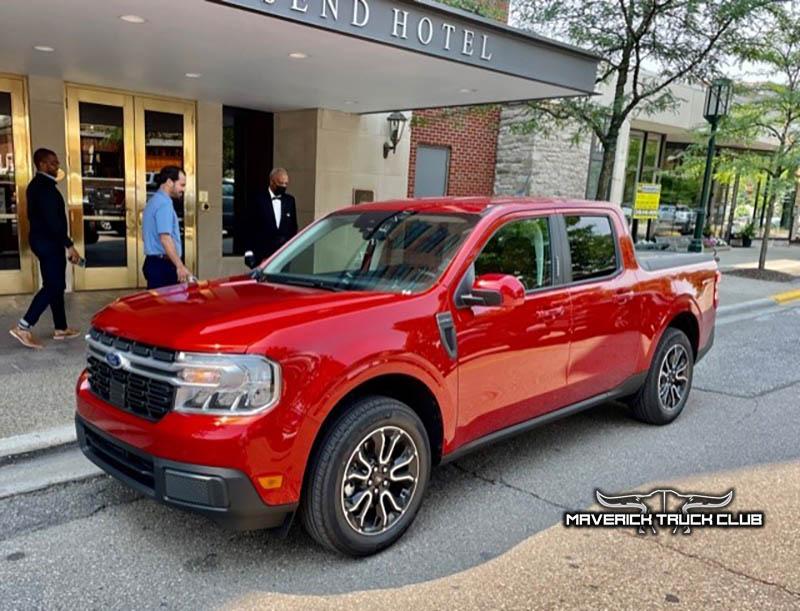Ford Maverick HOT PEPPER RED Maverick Photos Thread Hot Pepper Red 2022 Ford Maverick Lariat FX4