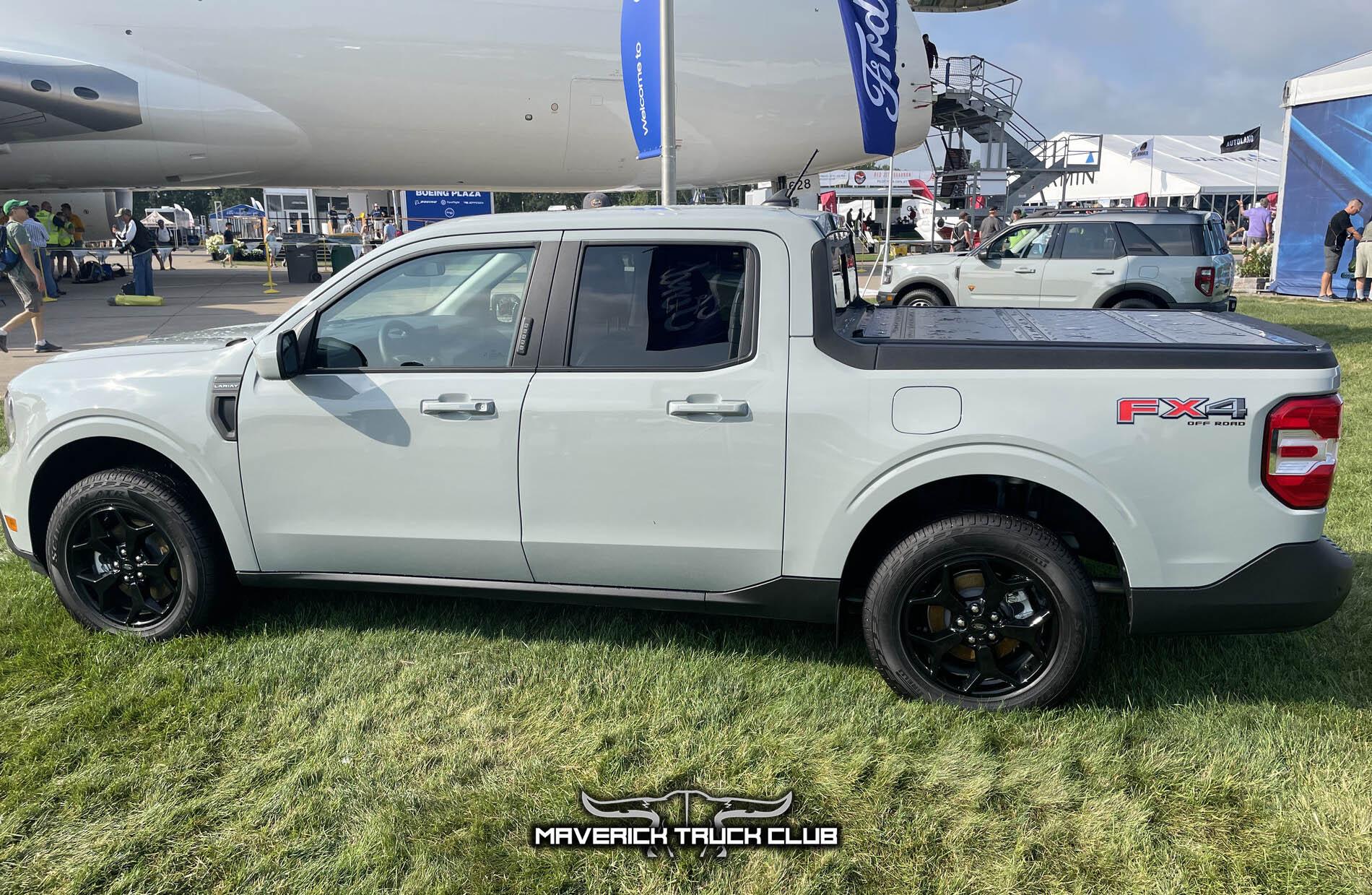 Ford Maverick CACTUS GRAY Maverick Photos Thread 2022 Maverick Lariat FX4 Cactus Gray Black Wheels EAA 1