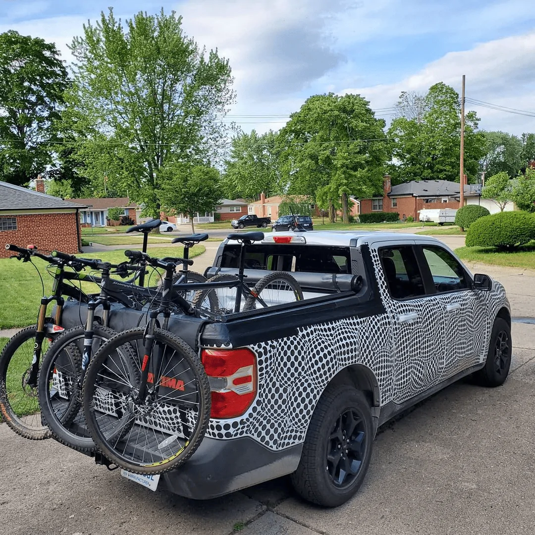 Ford Maverick Fitting bike in the bed MAVwBikes