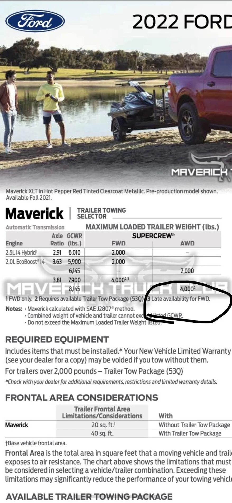 Ford Maverick Current late availability packages / options (including 4K Tow Package) for 2022 Maverick 2519174E-65BC-40F3-BE98-2EA13E17321B