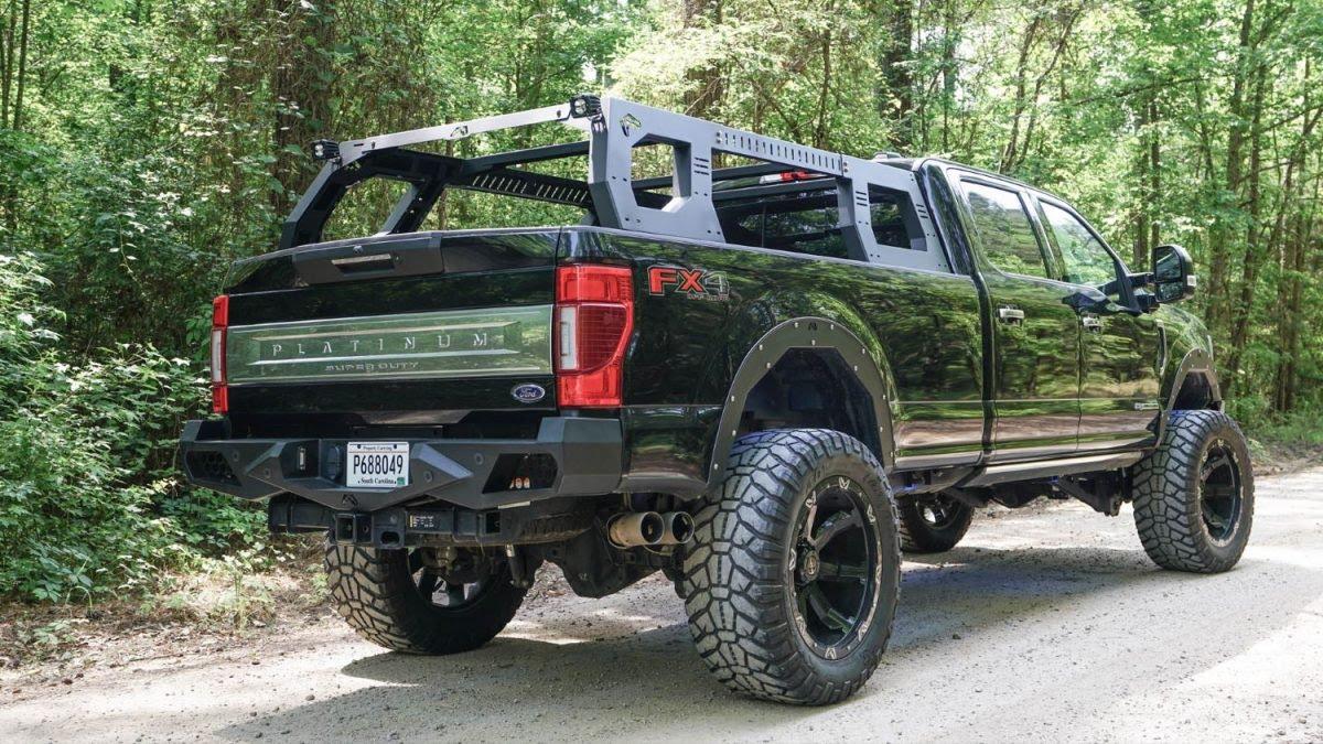 Ford Maverick Fab Four’s Adjustable Rack System Ford-Super-Duty-Fab-Fours-Adjustable-Rack-System-A.R.S.-Exterior-002-Rear-Three-Quarters-1200x