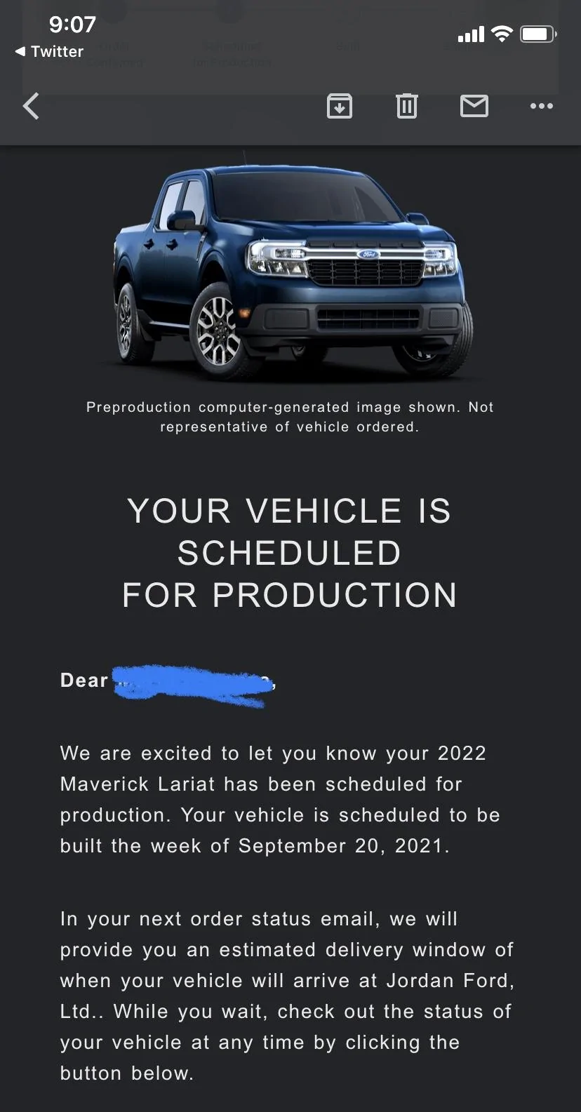Ford Maverick 8/5 Scheduling Email Received Group! 1E8A36B0-F55E-4D75-9D81-97E720852830
