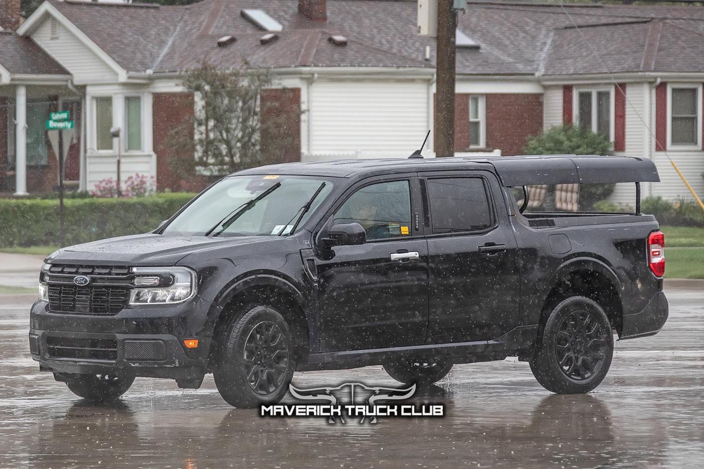 Ford Maverick Spied: Maverick's Fake Bed Cap Roof Revealed On Undisguised Prototype 2022-maverick-fake-roof-undisguised-1