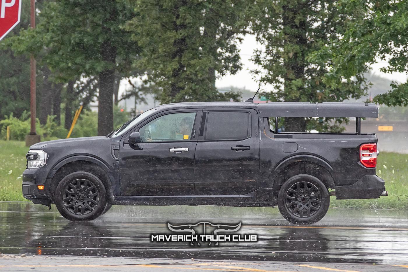 Ford Maverick Spied: Maverick's Fake Bed Cap Roof Revealed On Undisguised Prototype 2022-maverick-fake-roof-undisguised-3