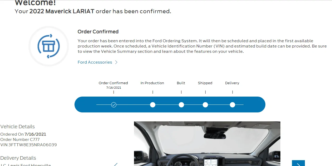 Ford Maverick 8/5 Scheduling Email Received Group! Captur