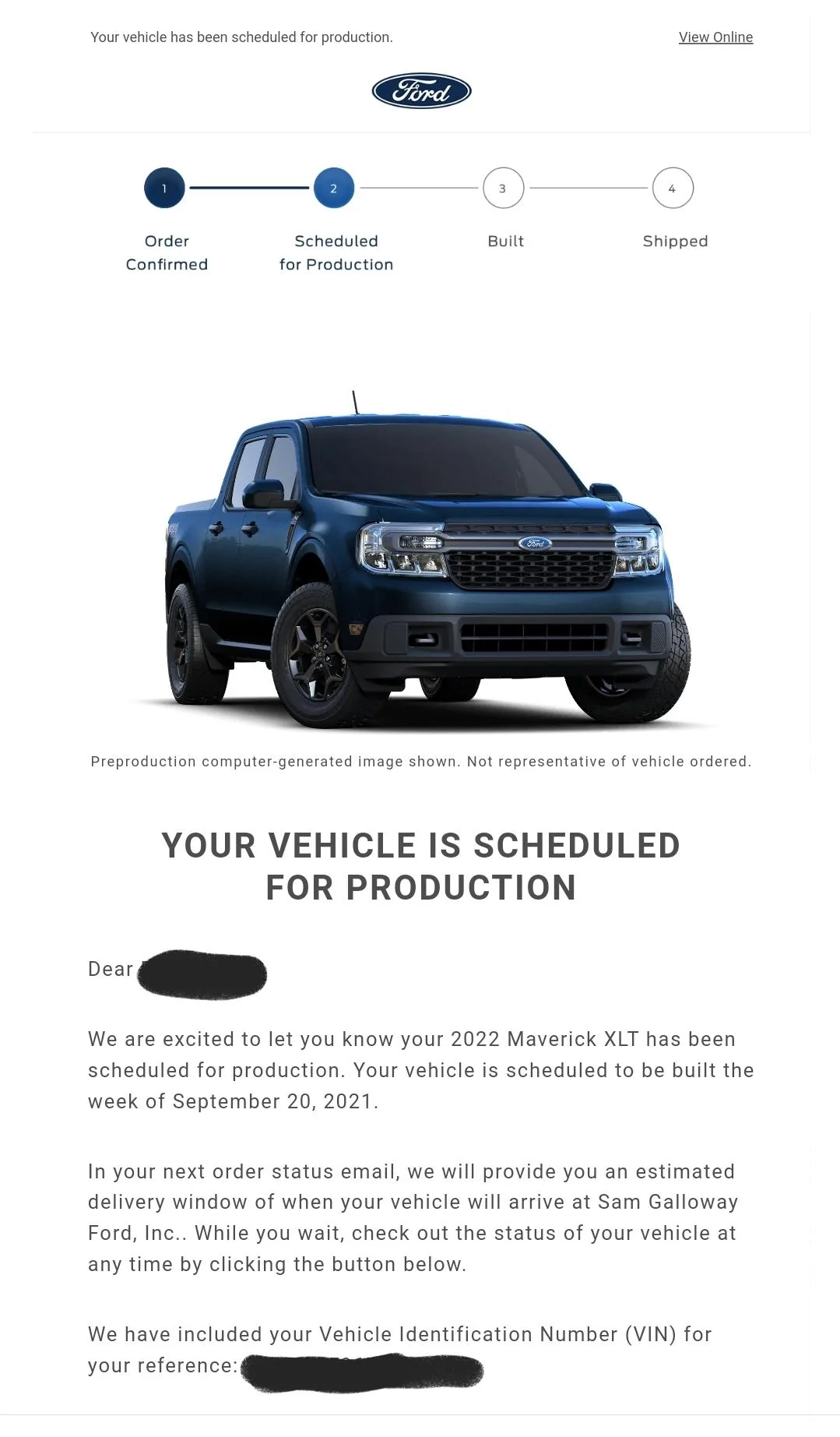 Ford Maverick 8/5 Scheduling Email Received Group! Screenshot_20210805-152951_Outlook