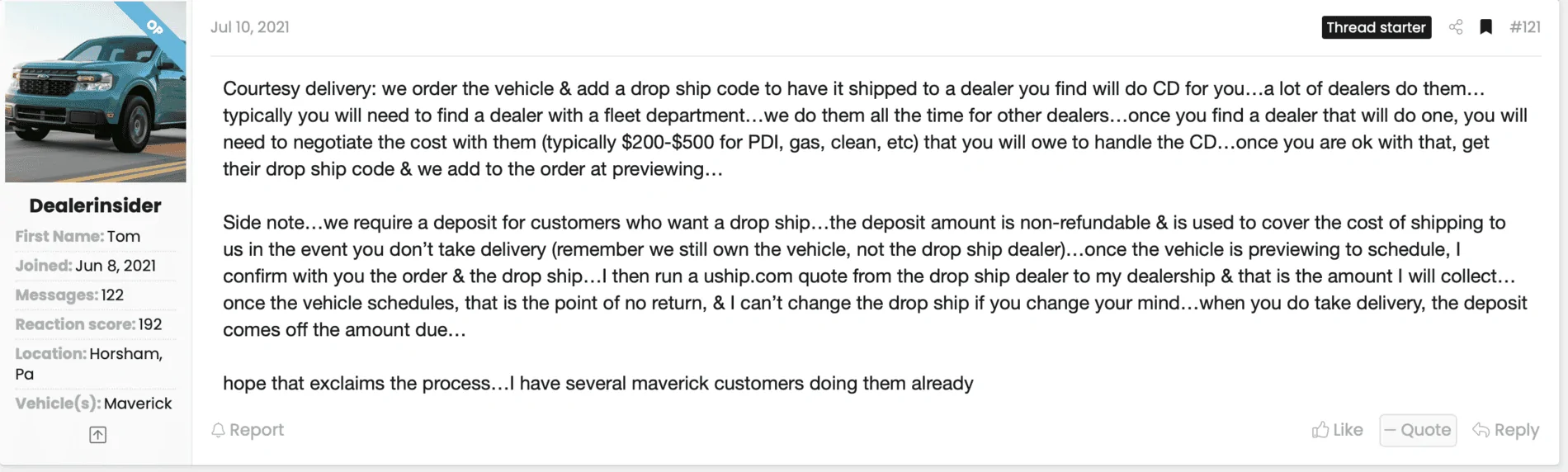 Ford Maverick Dealer mark up on 2022 Maverick price? Screen Shot 2021-08-05 at 18.38.03