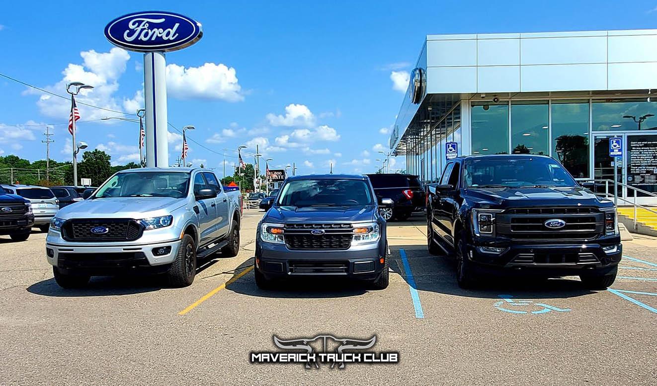 Ford Maverick CARBONIZED GRAY Maverick Photos Thread Carbonized Gray Maverick XLT vs ranger vs f150 size comparison