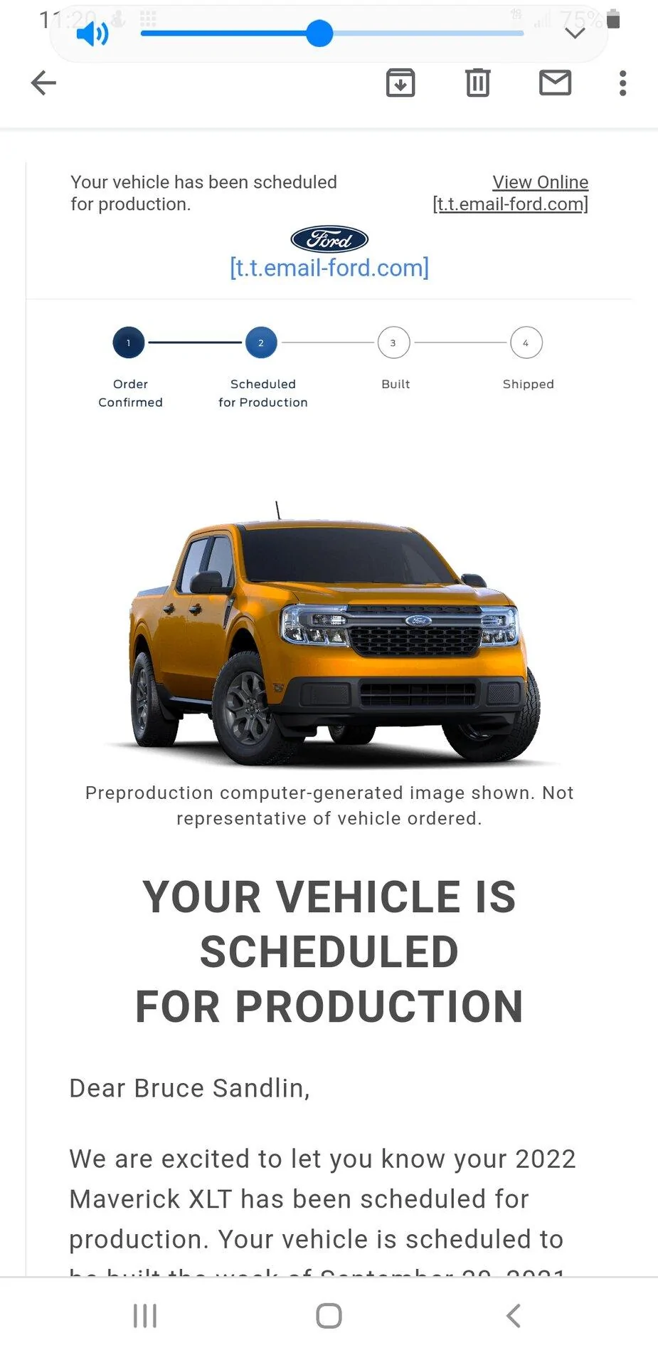 Ford Maverick 📊 Maverick Order Tracking List & Stats [Enter Yours!] Screenshot_20210806-112023_Gmail