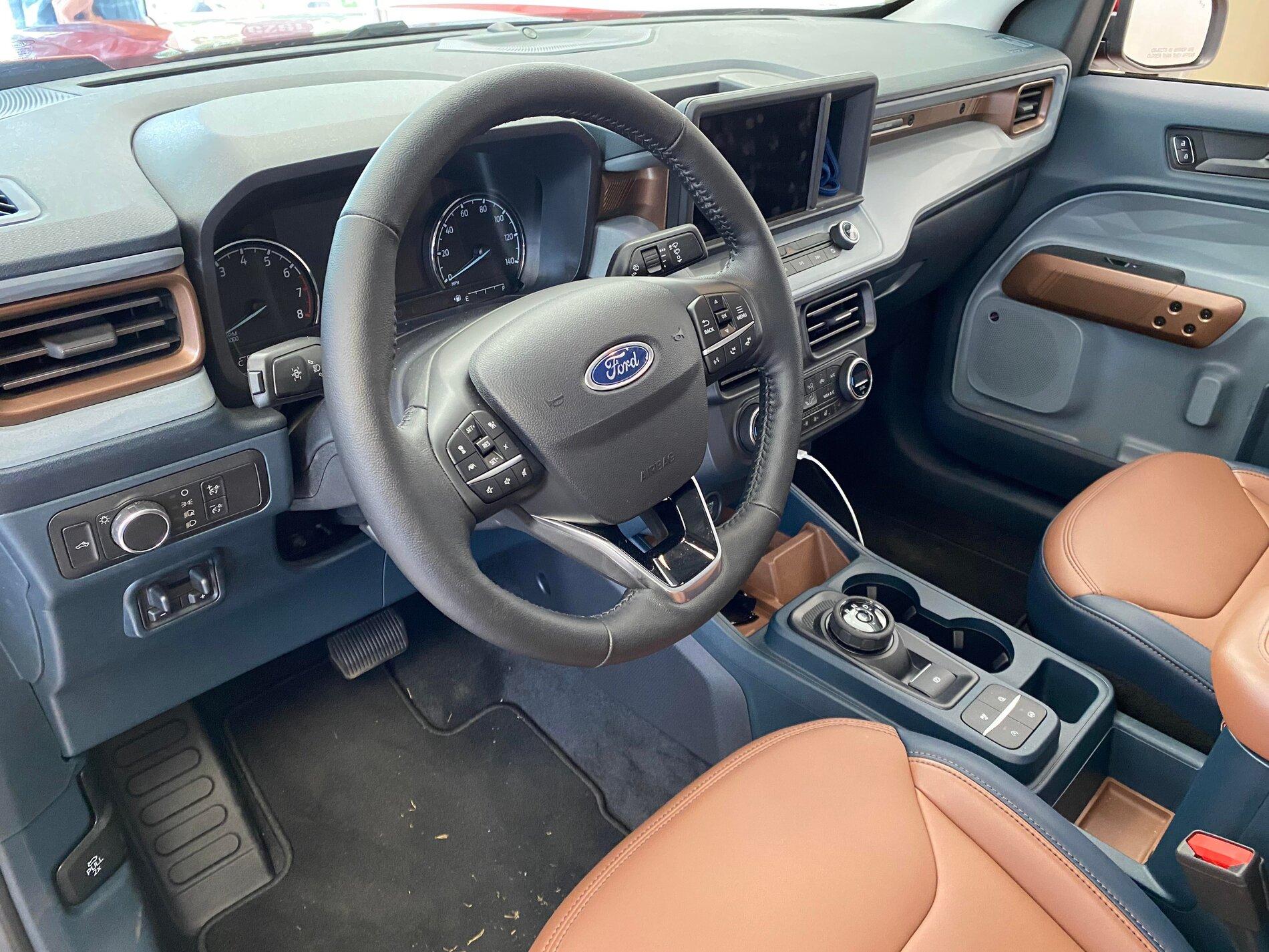 Ford Maverick HOT PEPPER RED Maverick Photos Thread 2022 Maverick Lariat Interior Hot Pepper Red 2