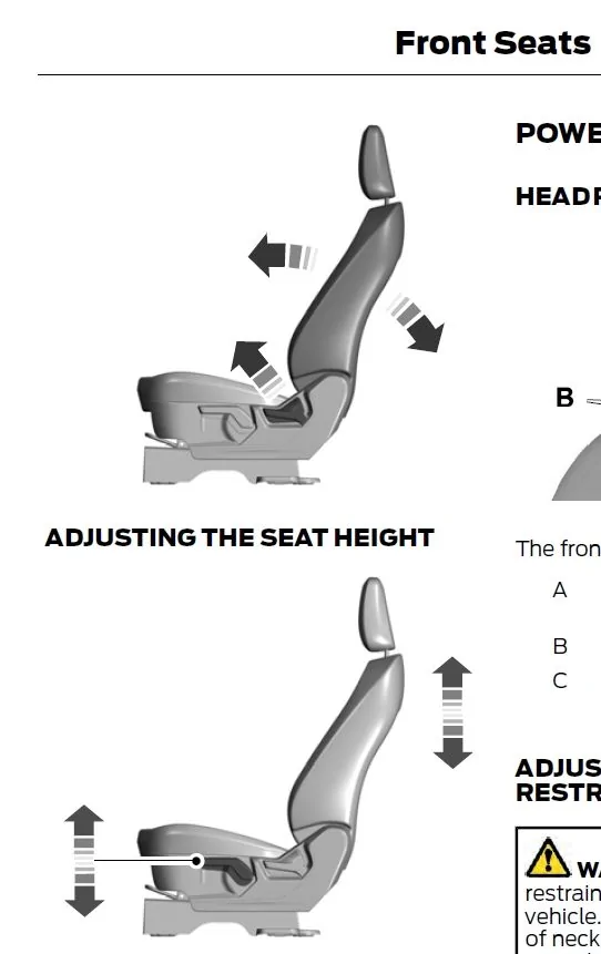 Ford Maverick Seat height too high? Front Seat Height Adjustment