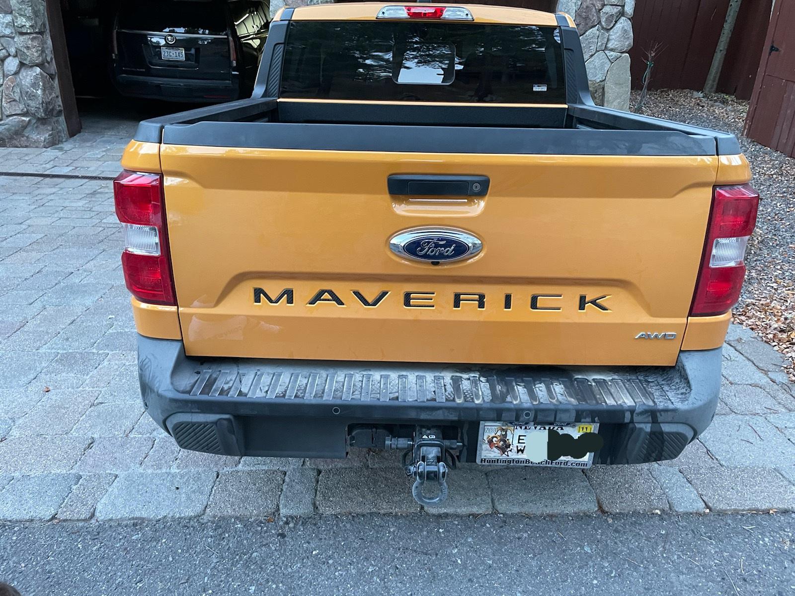 Ford Maverick Tailgate sticker $24 on Etsy IMG_6876