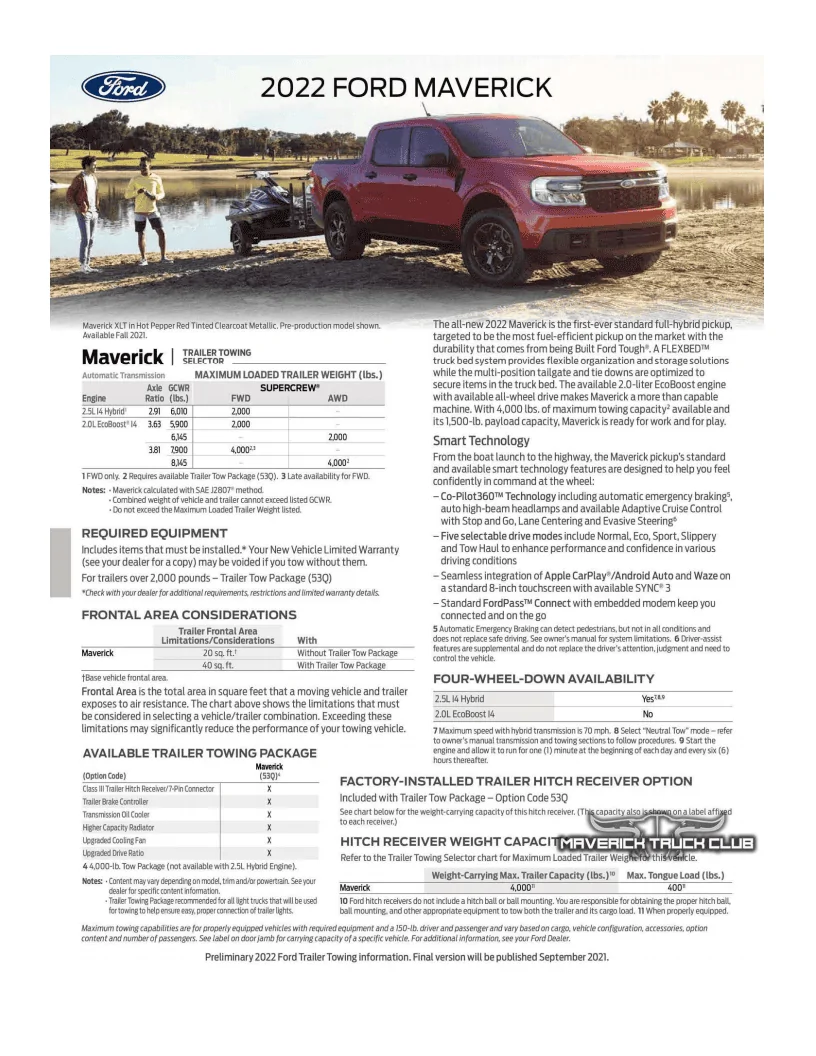 Ford Maverick 4K Tow Package and Brake Controller 2022-maverick-towing-guide-gcwr_page_1-png
