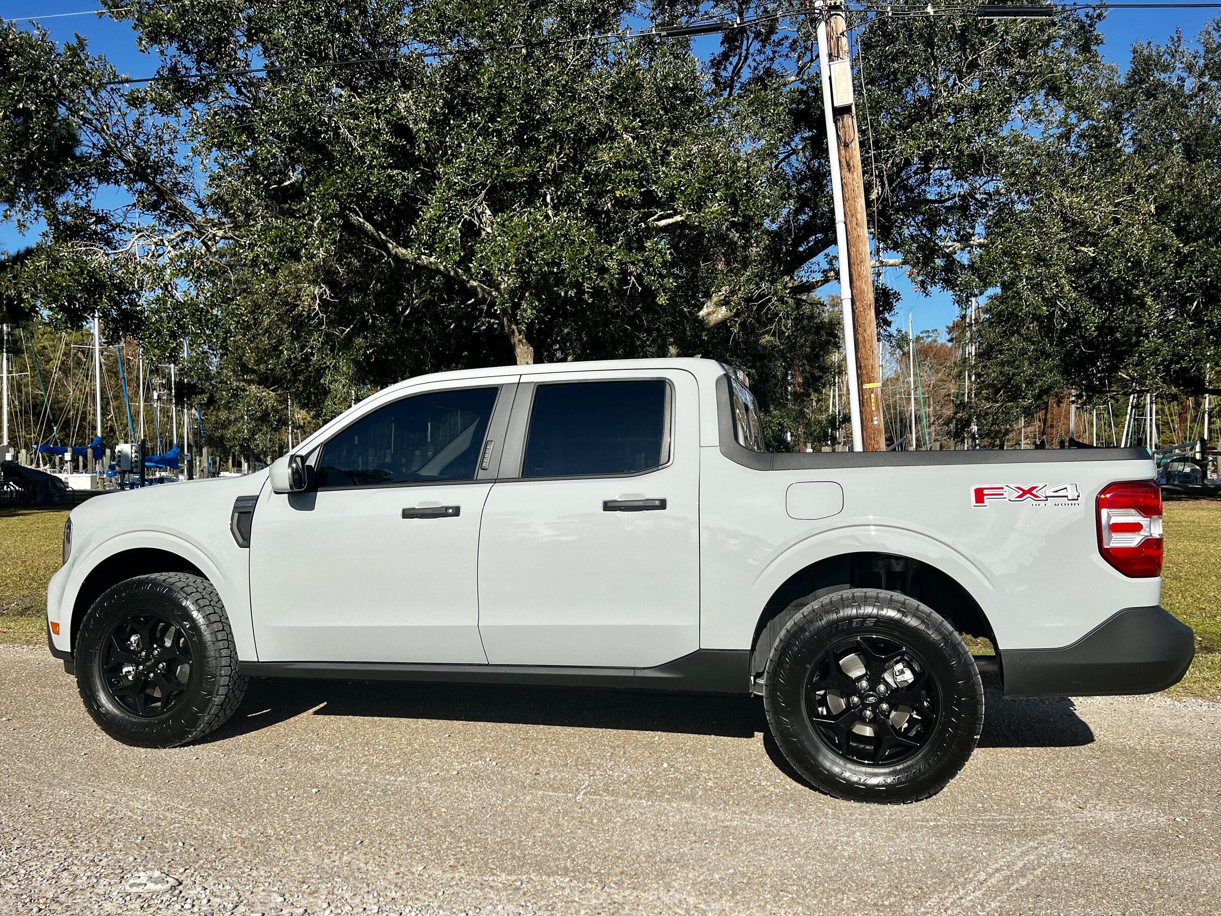 Ford Maverick Installed: 4WP lift kit (1" front / .75" rear) and Toyo Open Country AT tires (245/70r17) 16B993C1-C7E2-4968-BB48-ED05A317DCB9