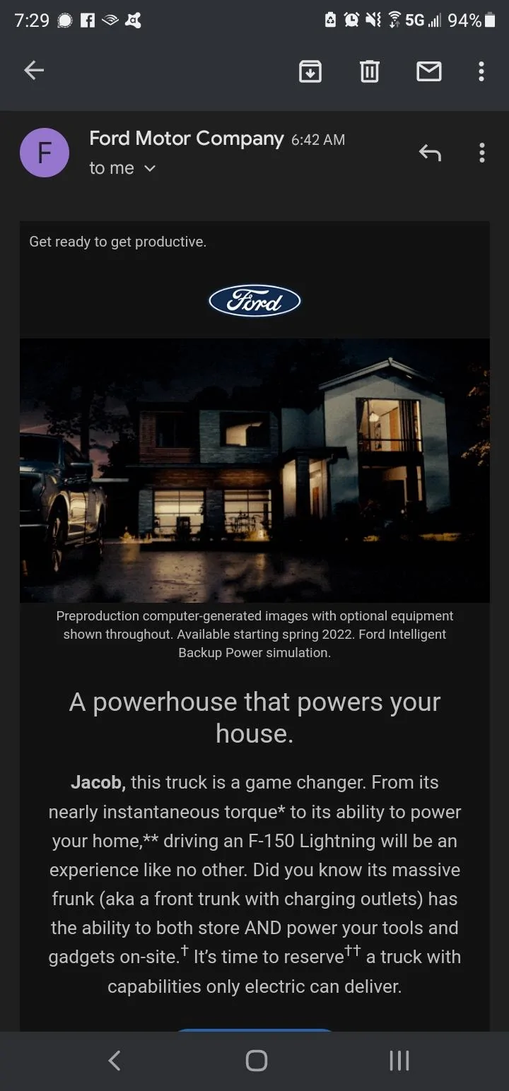 Ford Maverick 📣 12/2 Scheduling Email Received Group [Emails Arriving!!] Screenshot_20211202-072913_Gmail