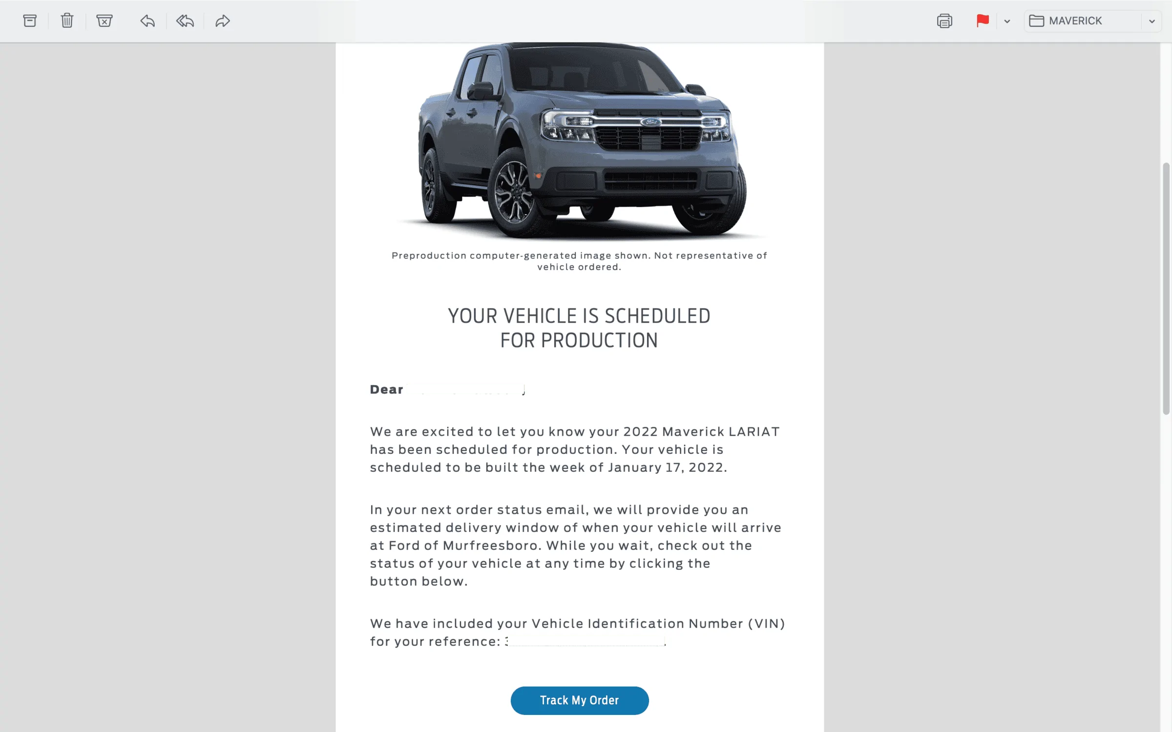 Ford Maverick 📣 12/2 Scheduling Email Received Group [Emails Arriving!!] 1st Edition