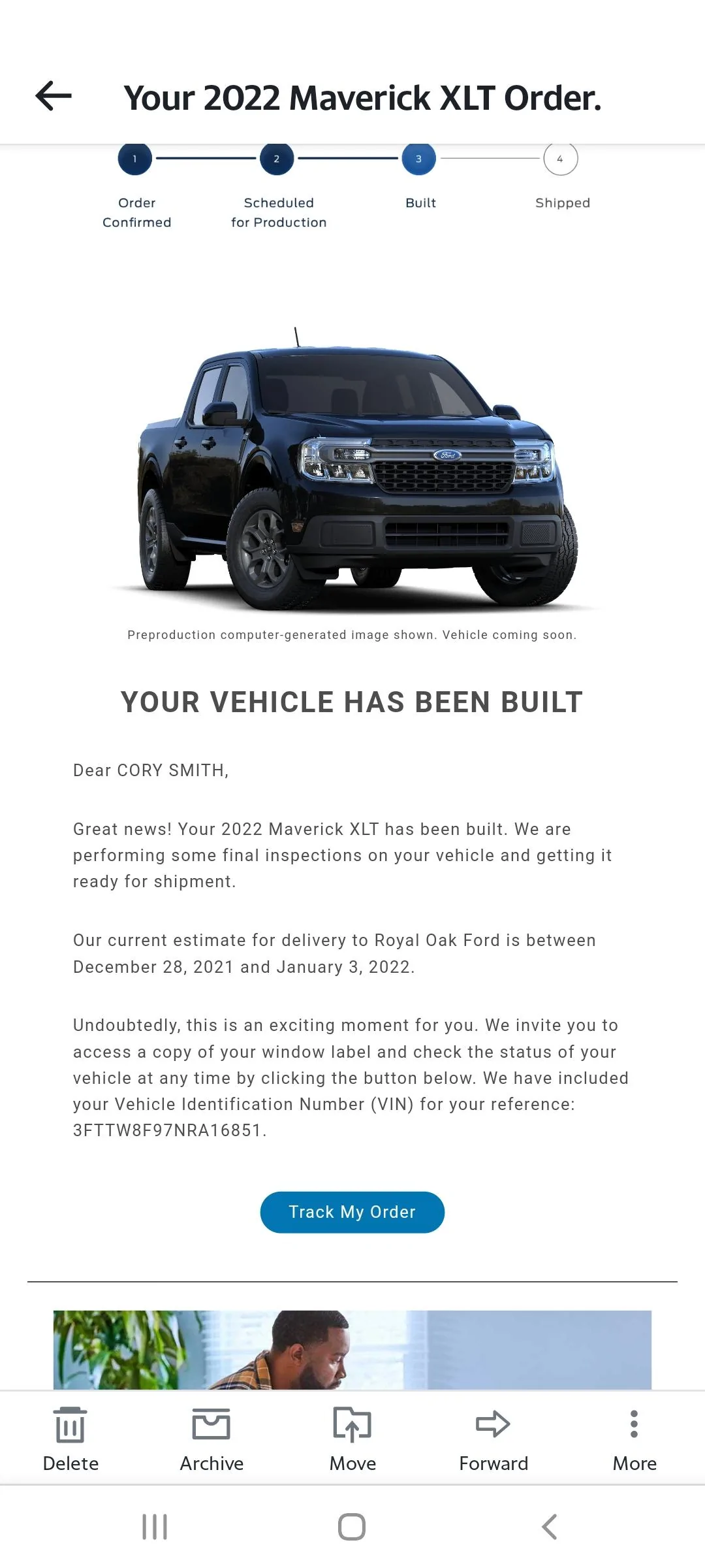 Ford Maverick Built! Screenshot_20211202-141428_Yahoo Mail