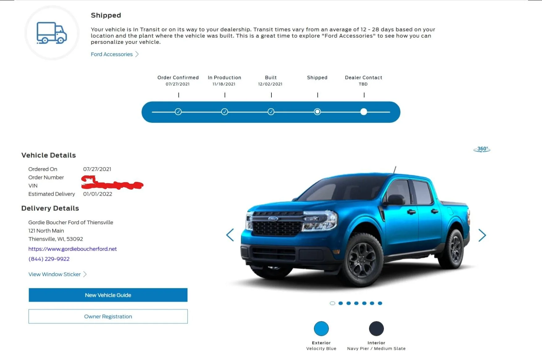 Ford Maverick Wisconsin Roll Call Web capture_2-12-2021_173015_shop.ford.com