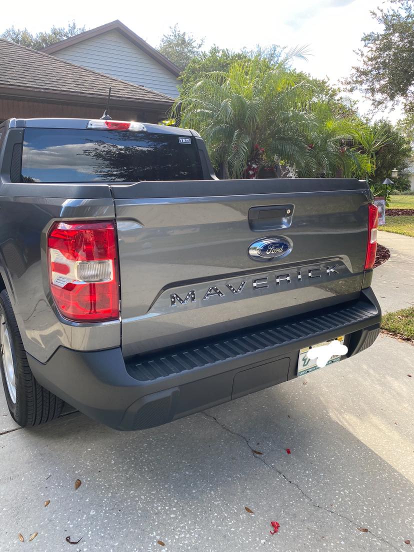 Ford Maverick Maverick Tailgate Lettering / Letters 262007615_4998109730218870_7810746602010252653_n