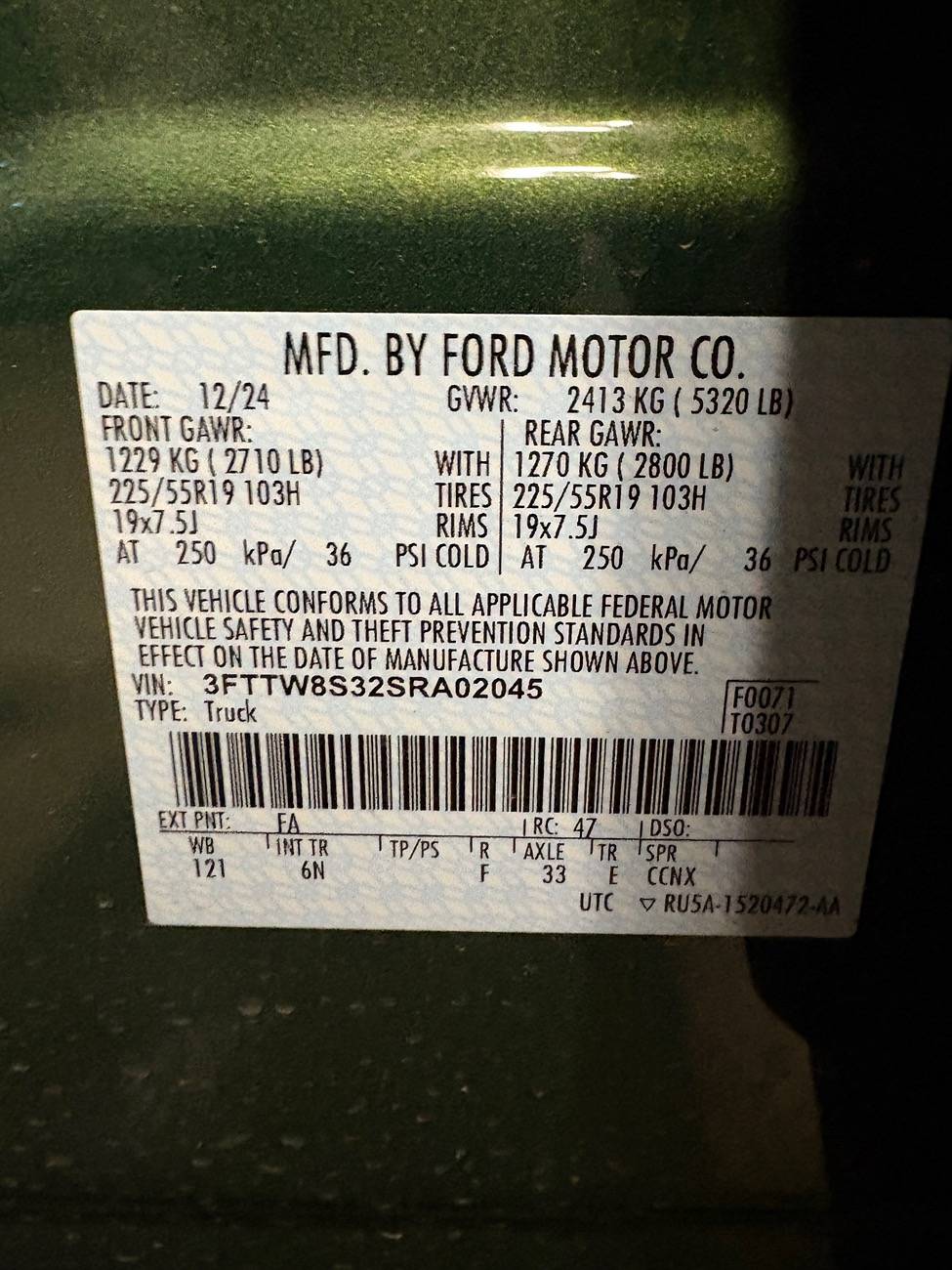 Ford Maverick 2025 Hybrids – all with HF55 CVT??? IMG_8825