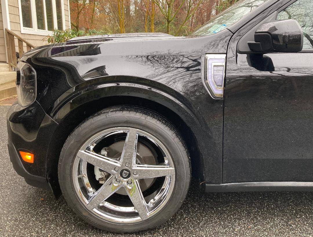 Ford Maverick Side marker lights installed sm4