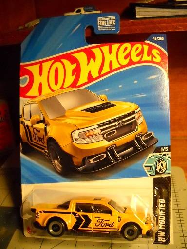 Ford Maverick Diecast model Yellow Maverick HWs.JPG