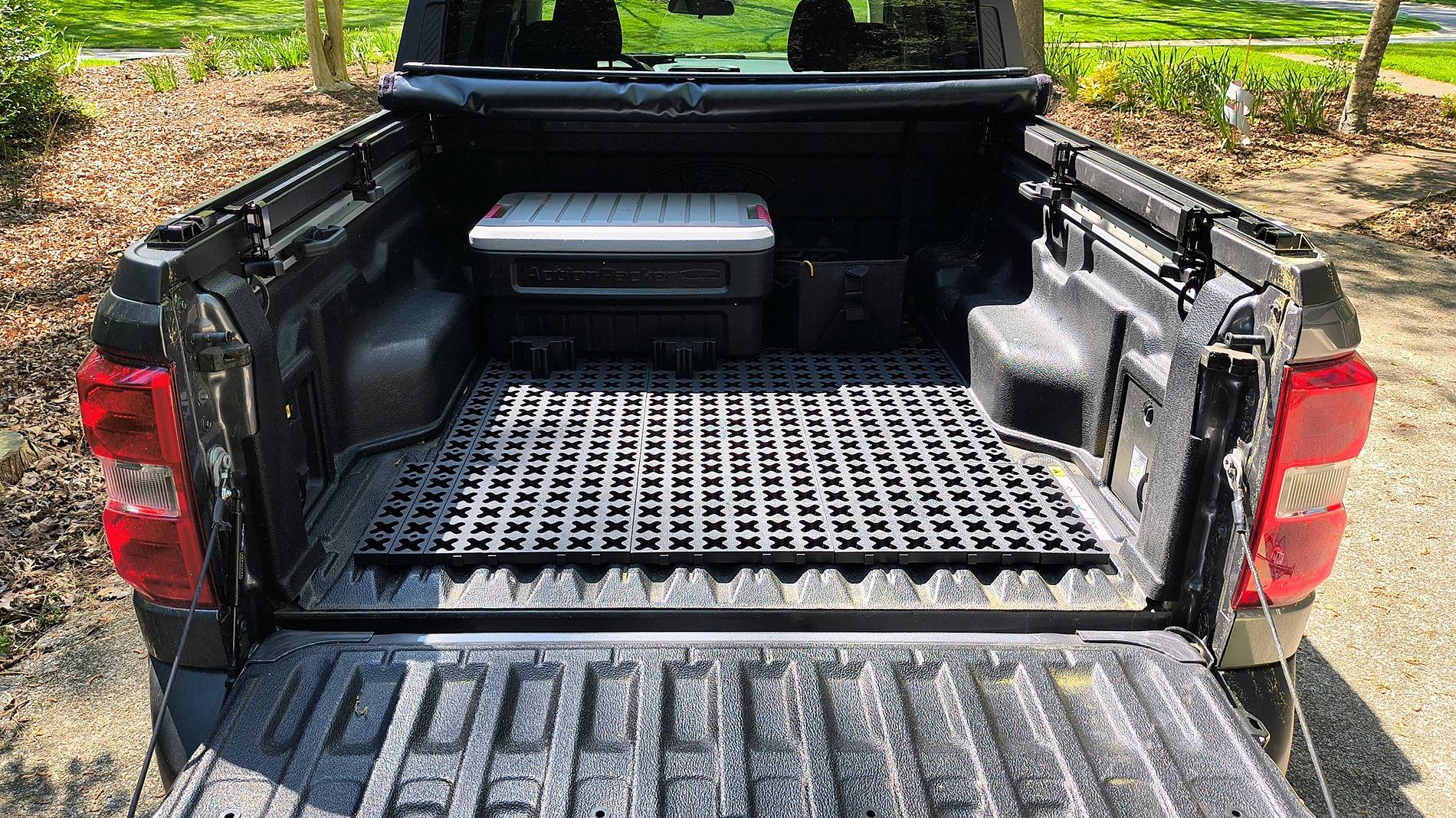 Ford Maverick DIY Bed Divider Tmat finished