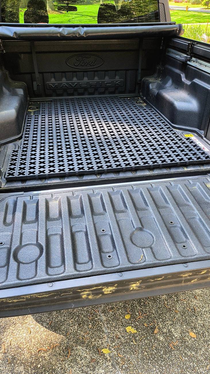 Ford Maverick DIY Bed Divider Tmat layout