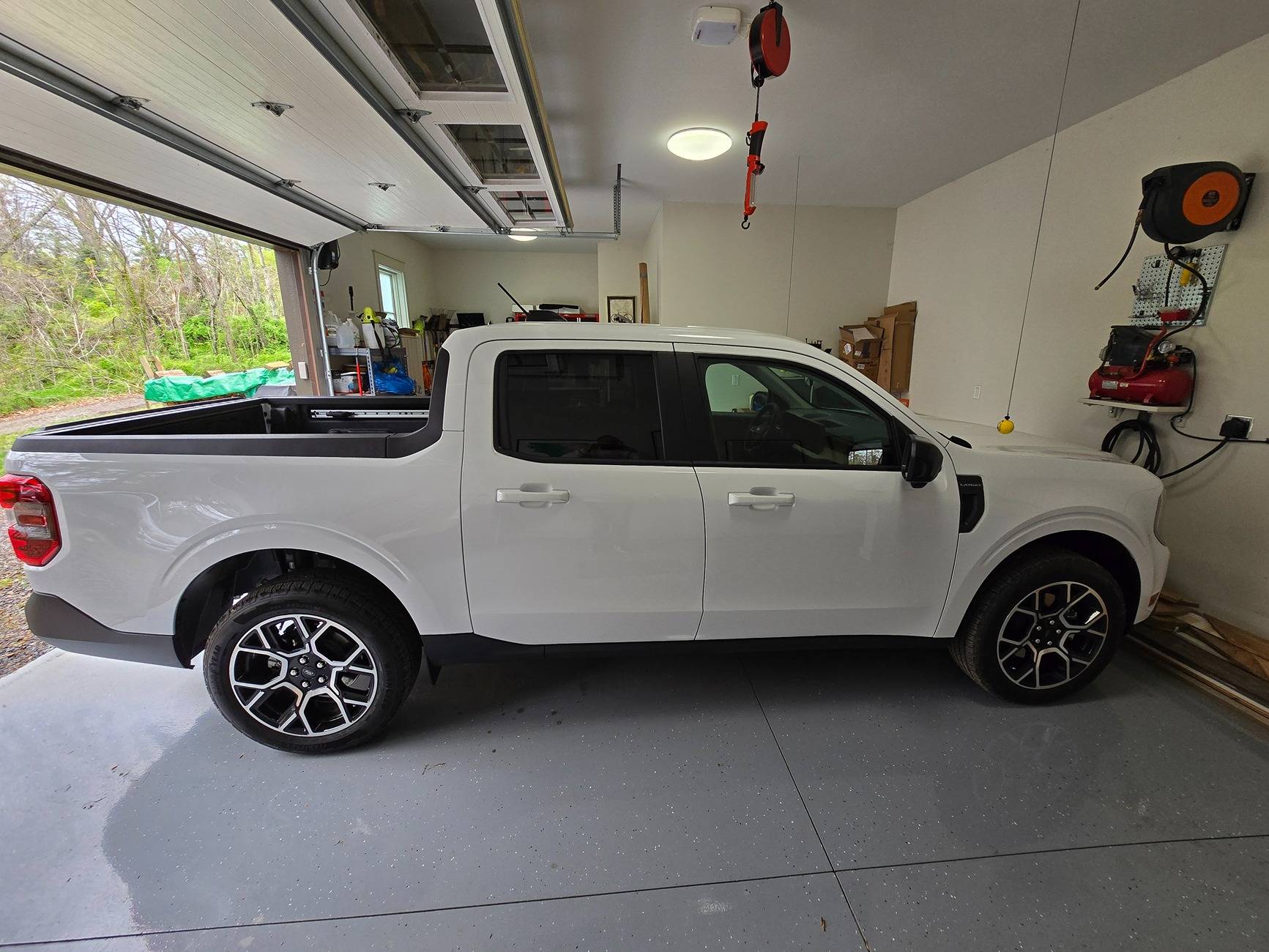 Ford Maverick Just Picked Up My 2025 Lariat Hybrid Marverick Side Before