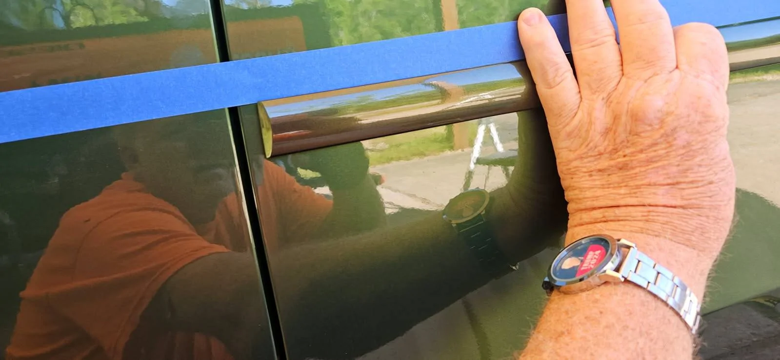 Ford Maverick Eruption Green (FA) paint match issues with aftermarket accessories side m 5