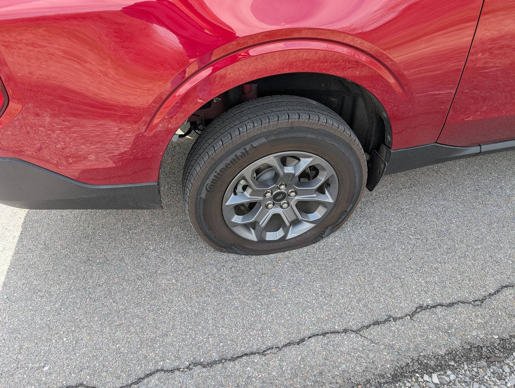 Ford Maverick Got a flat.. PXL_20250415_150045671