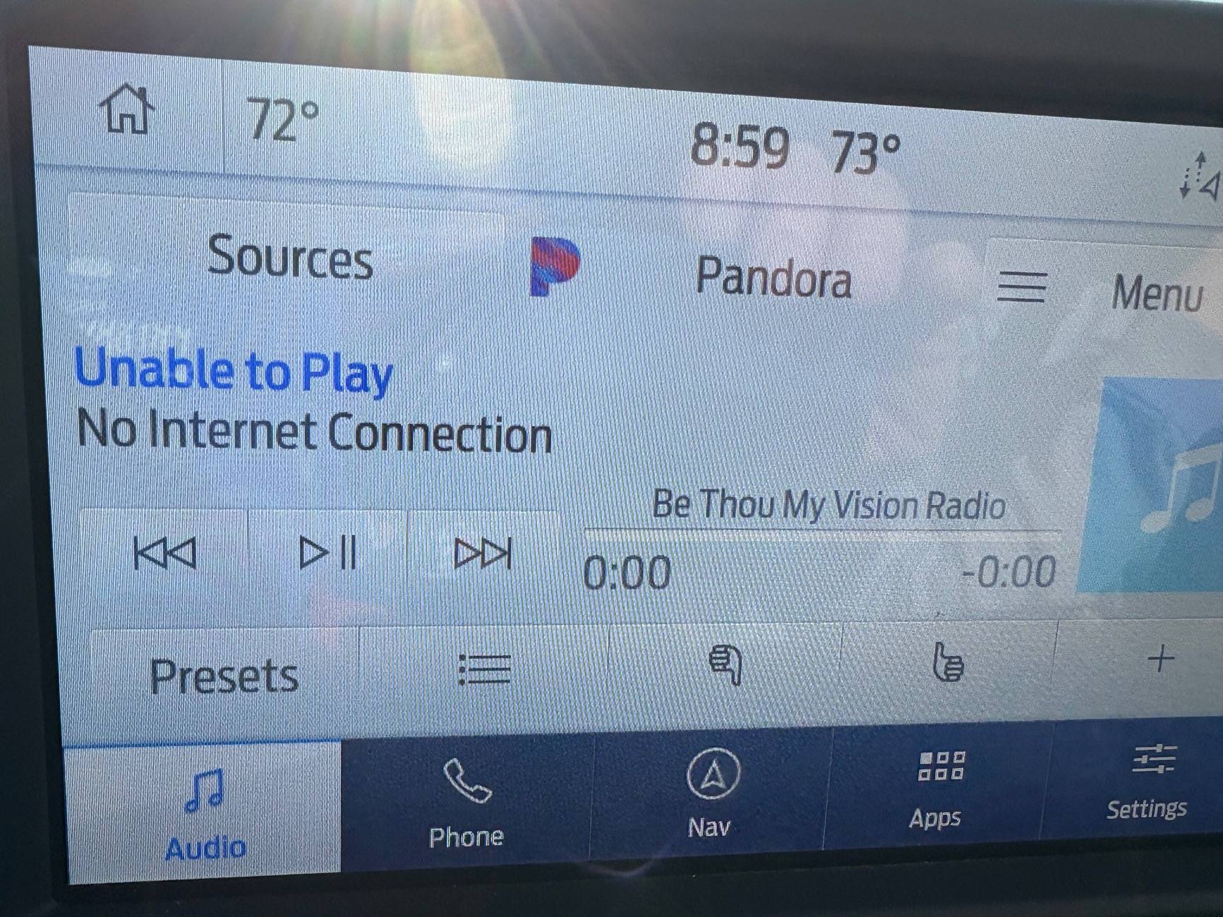 Ford Maverick App loss of internet notification IMG_0538