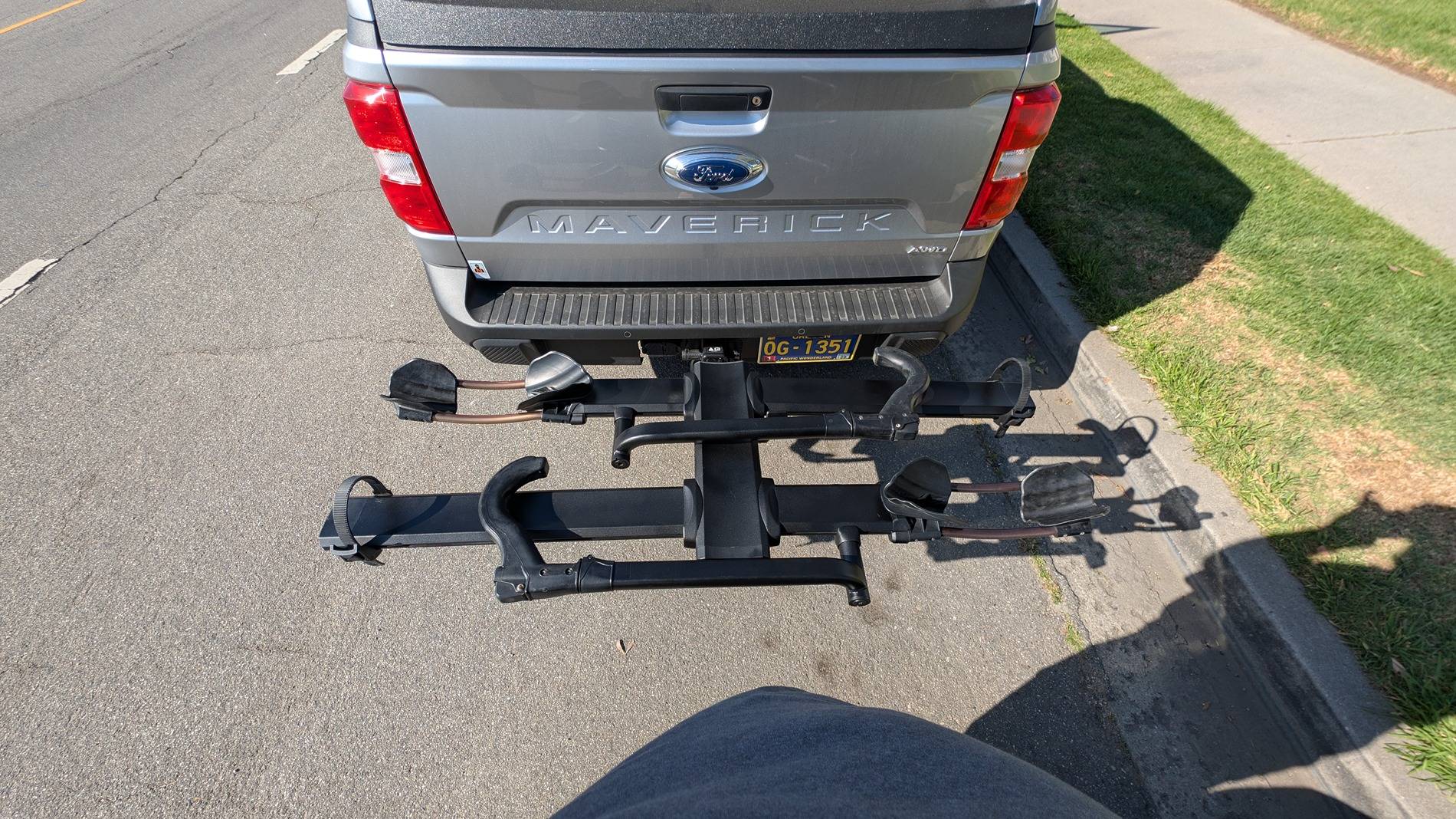 Ford Maverick Bike Racks... Tailgate Pad or Hitch Rack for frequent use. PXL_20250406_231612689