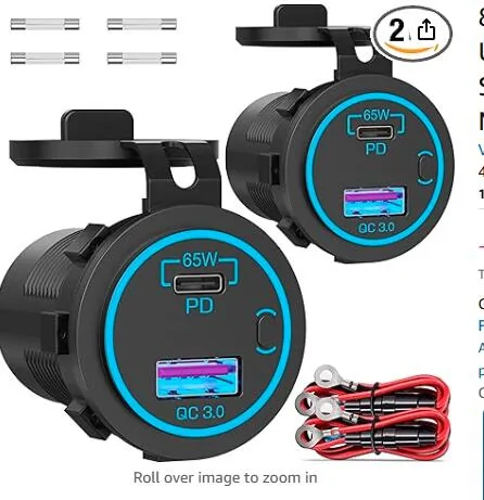 Ford Maverick How many watts are the 2025 USB C ports? 1744831349201-50