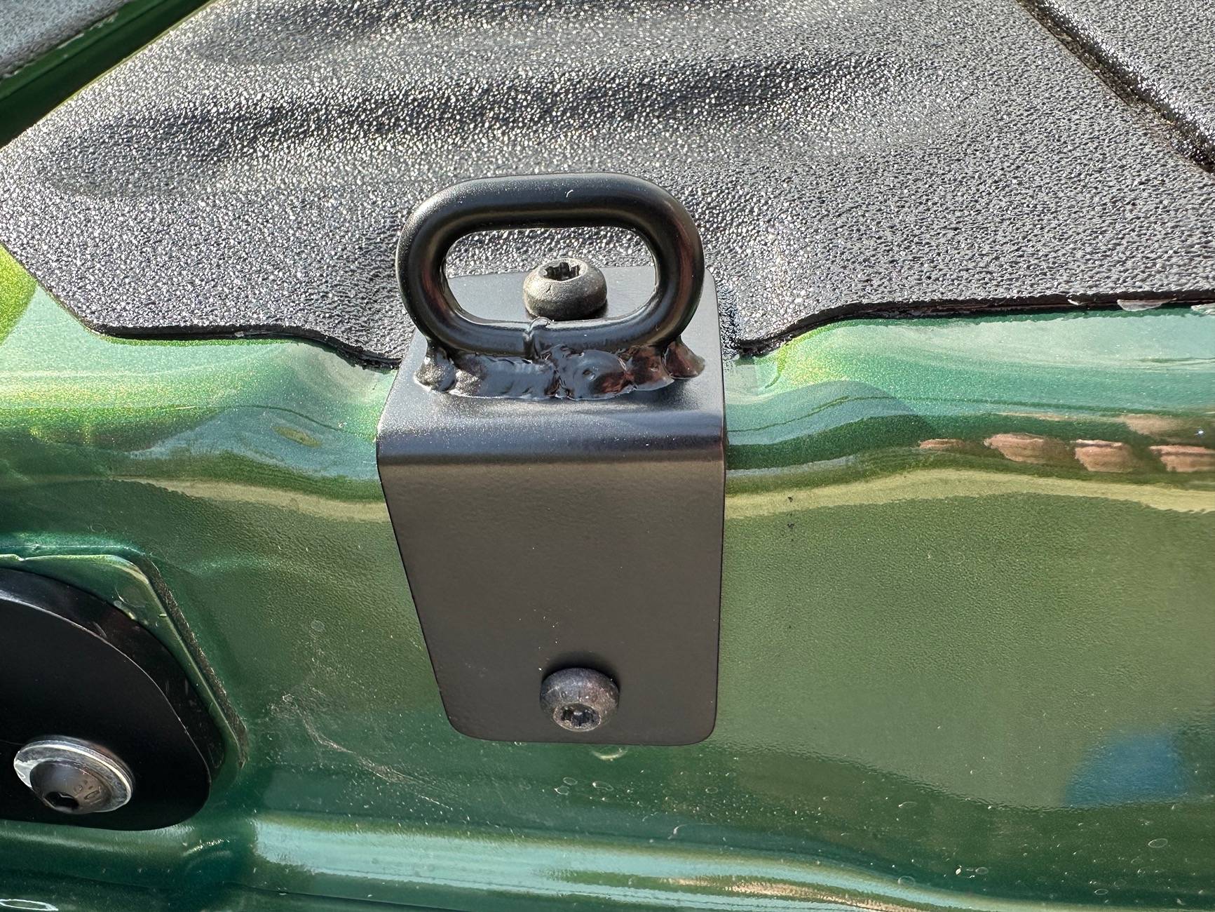 Ford Maverick Tailgate Tie Down Bracket, Clears Tailgate Assist Strut IMG_8818