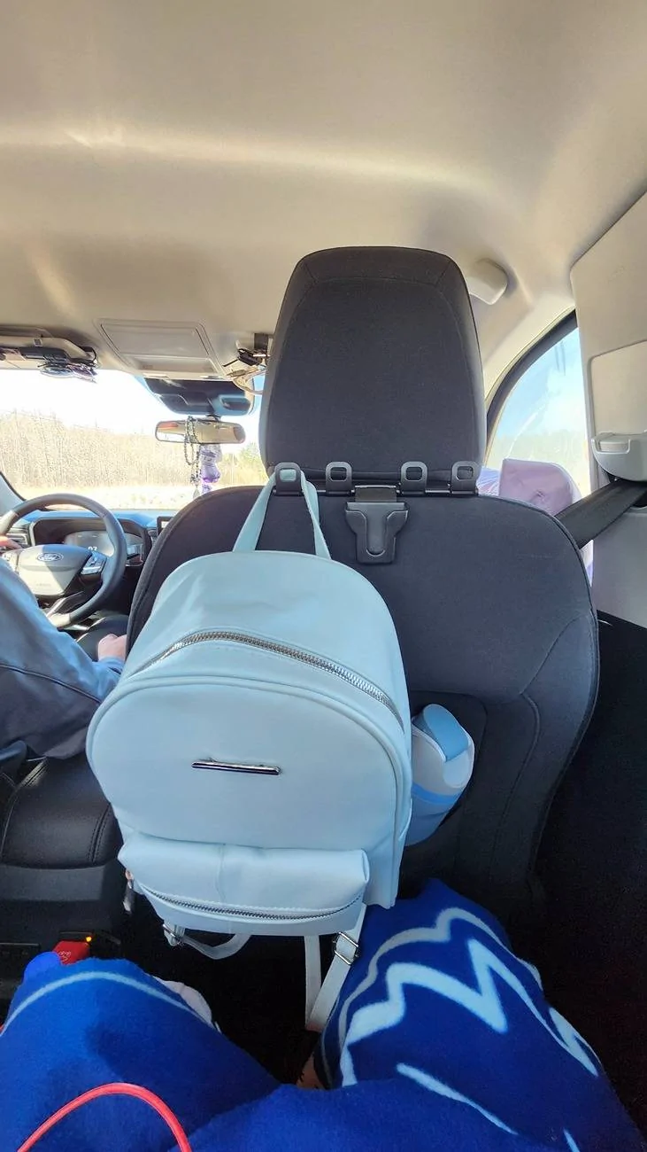 Ford Maverick Installed review: Mabett side door storage trays and head rest hooks 20250417_103245