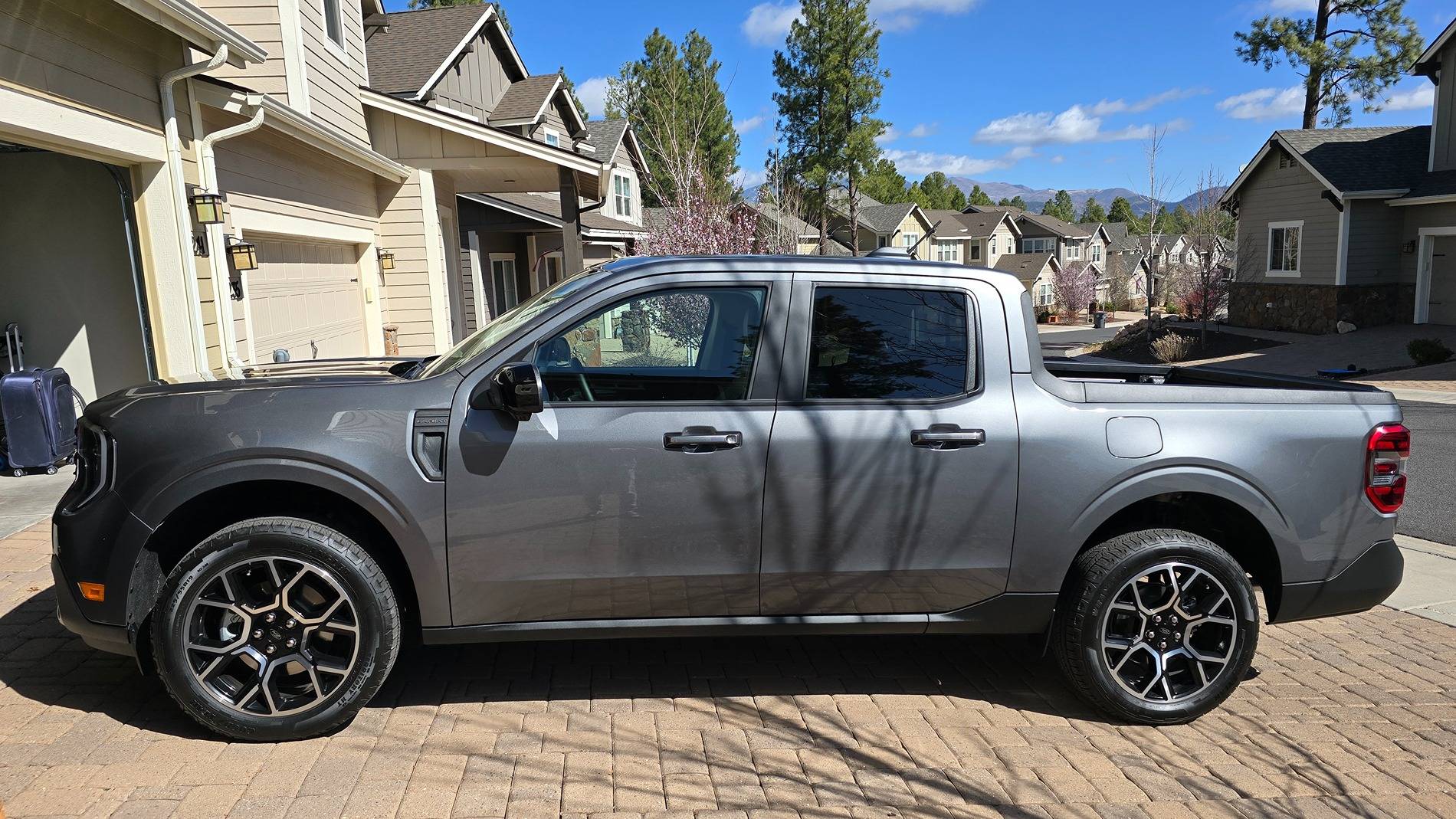 Ford Maverick Like new take off wheels and tires from 2025 Lariat (with 190 miles on ODO) for sale $1250 OBO or trade for like new 17" Tremor or XLT wheels 20250417_093110