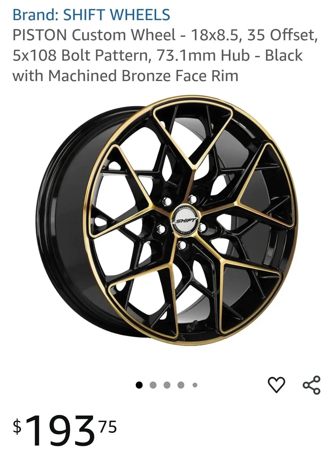 Ford Maverick Shift 18x8.5" 35mm wheel fit? Screenshot_20250419_074638_Amazon Shopping