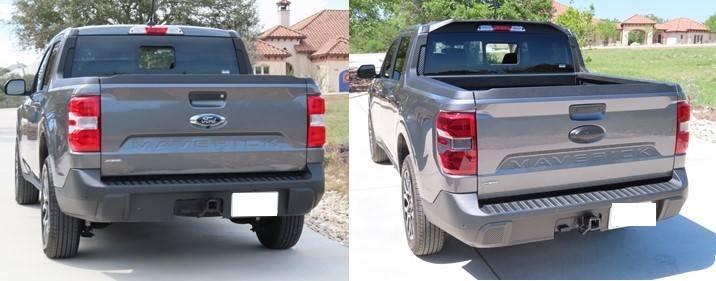 Ford Maverick My Blackout Treatment Rear Compare