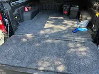 Ford Maverick Simple hack for more comfortable tailgate (to sit / kneel on) - cushioned pad / mat IMG_5212
