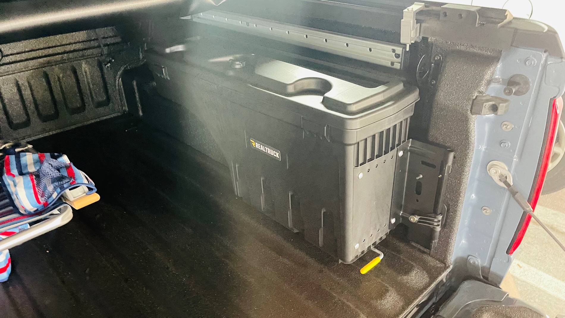 Ford Maverick Realtruck swing case toolbox installed - easy to install if you use caution! How-to DIY video IMG_5409