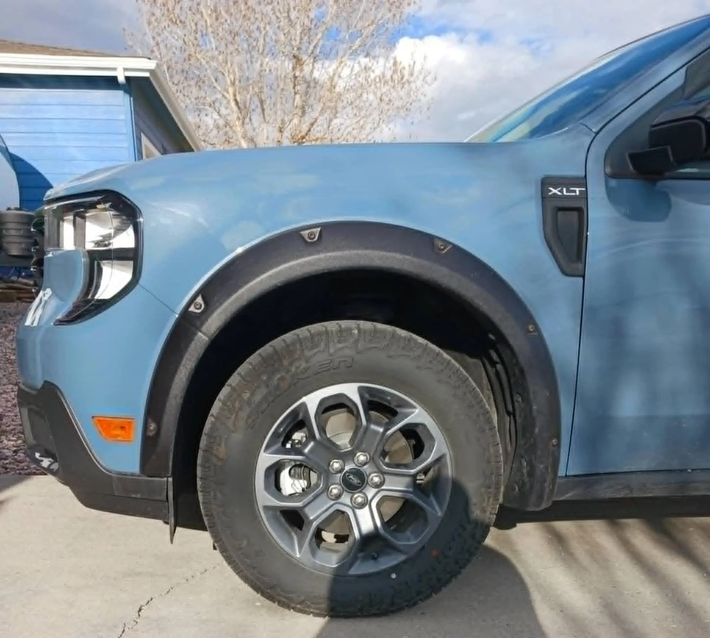 Ford Maverick 1" fender flares and wheel spacers installed download
