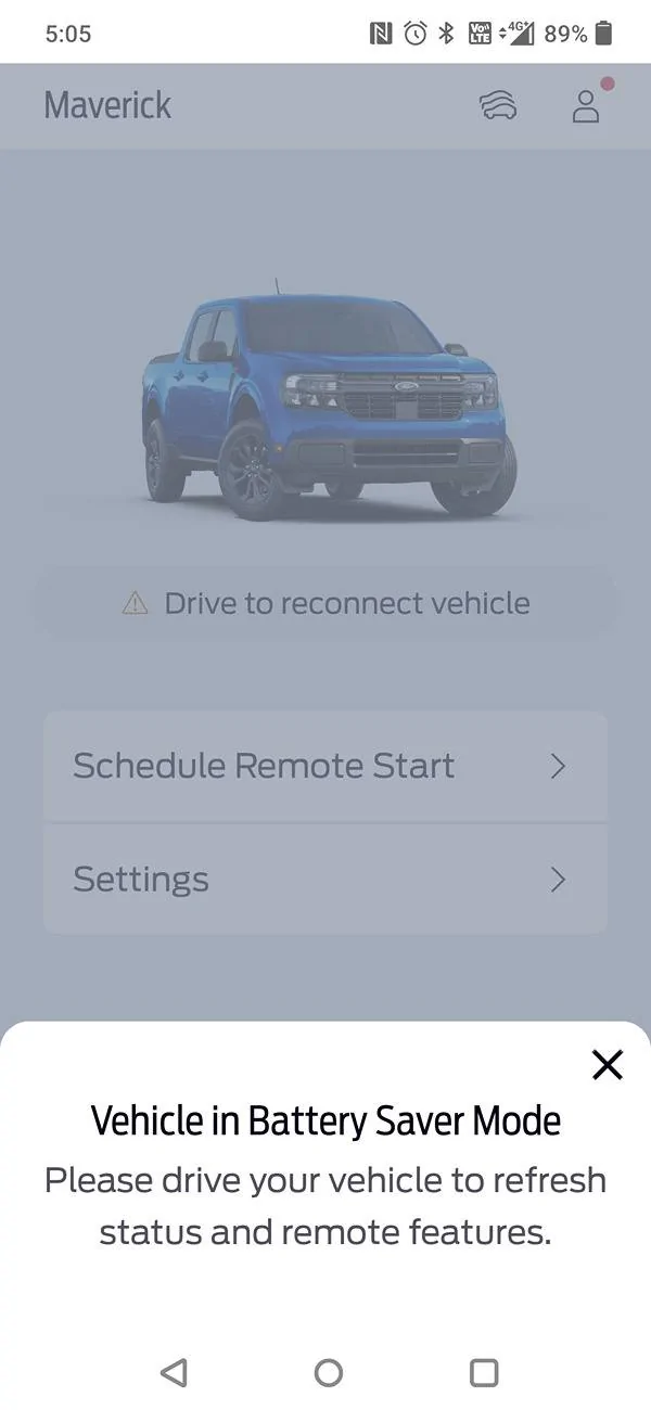 Ford Maverick antitheft won't send me an alert? 1000084591