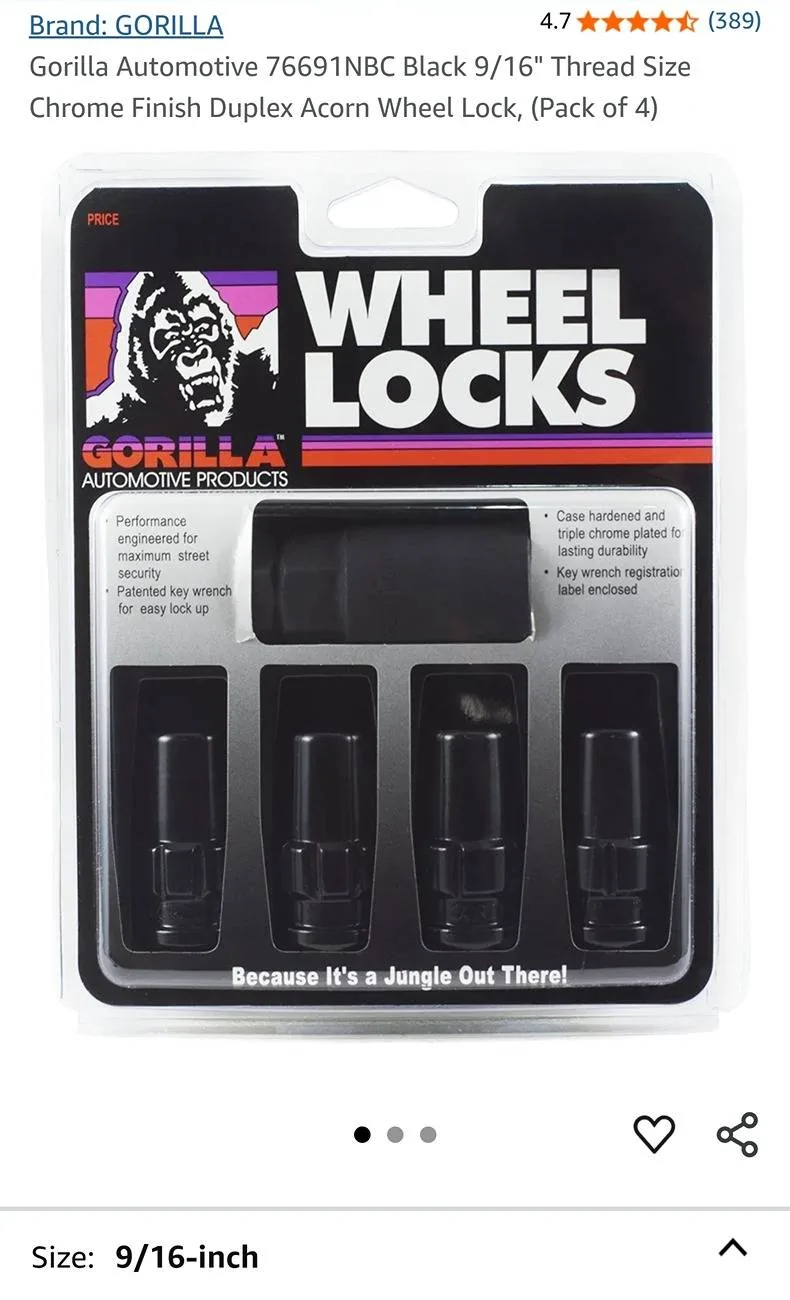 Ford Maverick Locking Lug Nuts? HELP needed please. 1000010687