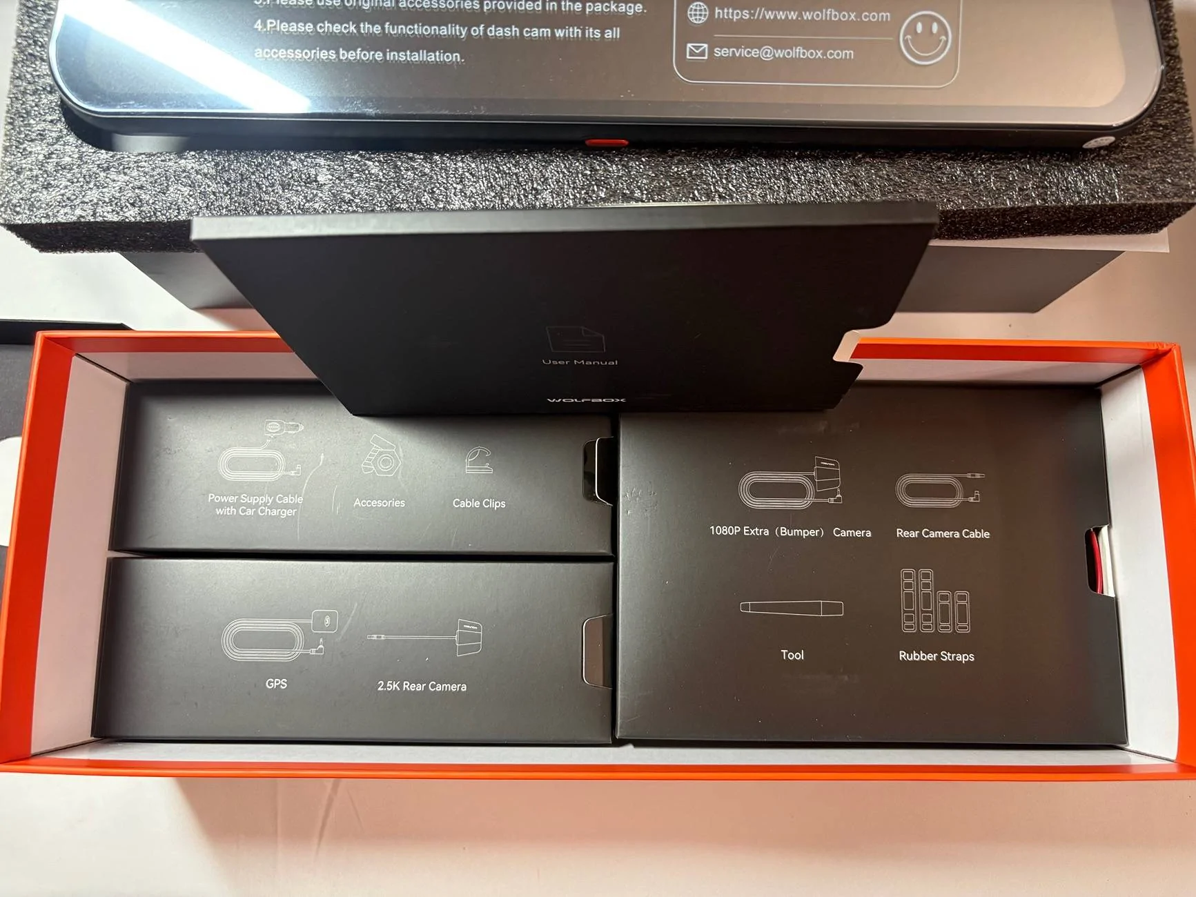 Ford Maverick WolfBox G900 TriPro Electronic Rear View Mirror IMG_0133